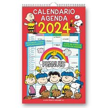 Carica l&#39;immagine nel visualizzatore di Gallery, EURO PUBLISHING: Calendario Agenda Peanuts 2024 - Prodotto ufficiale - cm 29x44