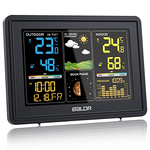 Stazione Meteo Wireless Con Sensore Esterno – Display Colorato 6.6