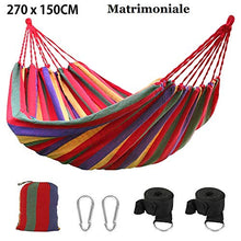 Carica l'immagine nel visualizzatore di Gallery, Your's Bath Amaca da Giardino in Cotone Esterno per Matrimoniale 270 Rosso