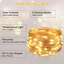 Carica l&#39;immagine nel visualizzatore di Gallery, flintronic Catena Luminosa Solare, Luci Solari Esterno, 8 Modi #1 Pc 100led