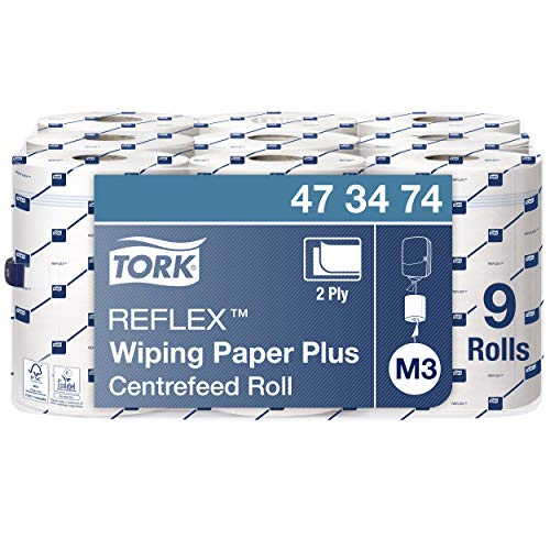 Tork Reflex Carta Plus per asciugatura Advanced, compatibile 9 x 67 m, Bianco - Ilgrandebazar