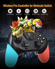 Carica l&#39;immagine nel visualizzatore di Gallery, Pro Controller per Nintendo Switch Wireless Bluetooth blu
