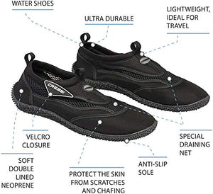 Cressi Reef, Scarpette Adatte per Mare e Sport 42 EU, Blu(Azzurro/Blu)