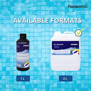 Nortembio Pool PH- Minus 5 L, Riduttore Naturale di PH per Piscina e Spa....