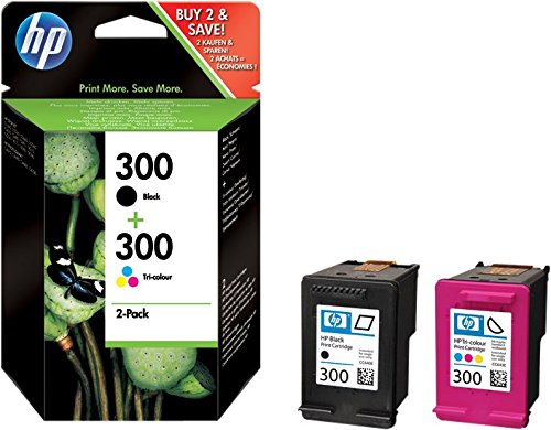 HP 300 Combo Pack CN637EE Confezione da 2 Pacco Combi, Nero + Tricromia - Ilgrandebazar