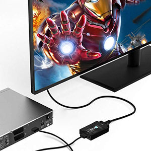 PORTHOLIC Convertitore da HDMI a SCART Adattatore Composito a