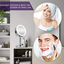 Carica l&#39;immagine nel visualizzatore di Gallery, Meowoo Specchio Trucco Cosmetico Con Piedistallo specchio Argento,1 Pc