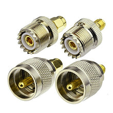 Carica l'immagine nel visualizzatore di Gallery, Eightwood Adattatore SMA UHF Kit da a adattatore 4 Tipo per SMA-UHF