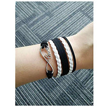 Carica l'immagine nel visualizzatore di Gallery, Legemeton infinity Love Wrap nero multistrato intrecciato con famiglia serie... - Ilgrandebazar