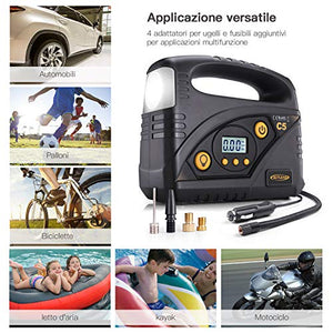 AUTLEAD C5 Compressore Portatile per Auto, 12V 40L/M, Mini Pompa Elettrica... - Ilgrandebazar
