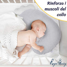 Carica l&#39;immagine nel visualizzatore di Gallery, Royal Baby Cuscino Allattamento Neonato Multifunzione Con 2 Federe In Cotone... - Ilgrandebazar