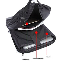 Carica l&#39;immagine nel visualizzatore di Gallery, Zaino Per PC Portatile, YAOHU Porta Computer 15.6 Pollici Nero