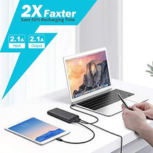 Carica l&#39;immagine nel visualizzatore di Gallery, iPosible Power Bank 24800mAh, Caricabatterie Portatile 2 USB Porte, Nero - Ilgrandebazar