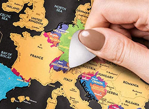 Due Mappe Da Grattare: Mappa Del Mondo Grattare Con Bandiere (61x43 Cm) +... - Ilgrandebazar