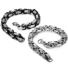 Carica l&#39;immagine nel visualizzatore di Gallery, sailimue 2 Pezzi Gioielli in Acciaio Inossidabile e Bracciale Uomo Donna...