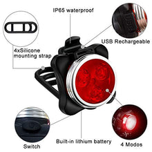 Carica l&#39;immagine nel visualizzatore di Gallery, AMANKA Luci per Bicicletta, Set Luce Bici LED Light con 5V/2A...