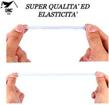 Carica l'immagine nel visualizzatore di Gallery, dac Elastico per Cucito 10 M o 5 M Elastico Piatto per Mascherine Bianco Nero 5 mm Piatto Fatto in Italia (10 Metri Bianco)