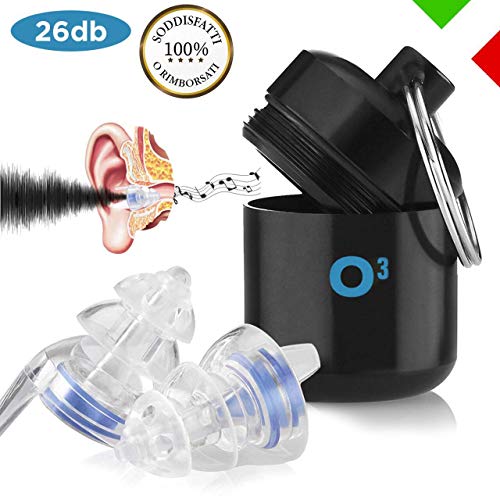 O³ Tappi per Orecchie Antirumore - Protezione Udito | Festival -... - Ilgrandebazar