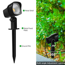 Carica l&#39;immagine nel visualizzatore di Gallery, Luci da Giardino 7W COB, CLY Faretti led, 800LM Bianca Calda 2pcs