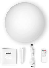 Carica l&#39;immagine nel visualizzatore di Gallery, Albrillo RGB Luci Solari Esterno - LED Lampada Solare Esterno Diametro 40 cm con Telecomando, 8 Colori Regolabili, USB Ricaricabile, IP68 Impermeabile, Lampada Sfera Giardino per Piscina, Spiaggia 40CM