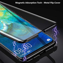 Carica l&#39;immagine nel visualizzatore di Gallery, Custodia Magnetico Samsung Galaxy A70, Nera Doppia faccia Vetro trasparente - Ilgrandebazar