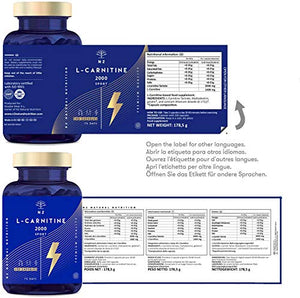 L CARNITINA 2000 Integratore Brucia Grassi Natural Dose Elevata. Provvede...
