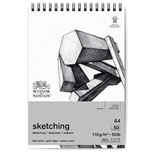 Carica l'immagine nel visualizzatore di Gallery, Winsor &amp; Newton Carta Schizzo - Blocco Spirale White 110 G - A4-50 Fogli