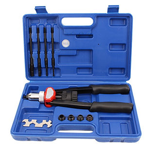 CCLIFE Pinza rivettatrice professionale con150 rivetti filettati M5 M6 M8... - Ilgrandebazar