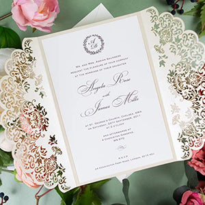 50 CARTE CONFEZIONE Fai da te partecipazioni matrimonio taglio laser inviti... - Ilgrandebazar