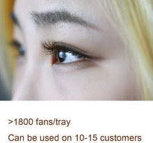Carica l'immagine nel visualizzatore di Gallery, NAGARAKU Estensioni delle Ciglia Tessuto a Mano Volume Predefinito 3D Risparmio di Tempo Premade Fan Eyelash Extension Ciglia Estensioni (0.07mm C 8-12mm Marrone) 8-12mm Mix Marrone 0.07 C