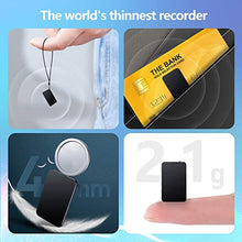Carica l&#39;immagine nel visualizzatore di Gallery, 64GB Registratore Vocale Portatile, Telefo Registratore Audio Digitale Professionale Con Attivazione Vocale e Durata Della Batteria di 50 Ore, Mini Registratore per Lezioni Riunioni