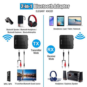Trasmettitore Ricevitore Bluetooth 5.0, 2 in 1 Adattatore mini RCA...