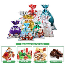 Carica l'immagine nel visualizzatore di Gallery, FANXIYA 45 pezzi Sacchetti Regalo Natalizi Sacchetti Caramelle Confezioni Regalo in 3 Diverse Dimensioni e 6 Disegni di Regalo Dolci giocattolo per Festa di Natale, Festival