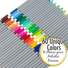 Carica l&#39;immagine nel visualizzatore di Gallery, Zenacolor 60 Pennarelli a Punta Fine, Fineliners 60 Colori Unici – Penne... - Ilgrandebazar