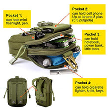 Carica l'immagine nel visualizzatore di Gallery, Unigear Borsa da Cintura Borsello 1000D Nylo Marsupio Tattica Verde Oliva