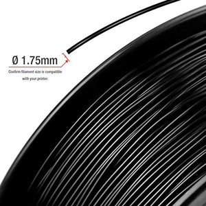 TIANSE PLA Nero filamento stampante 3d, 1,75 mm, precisione dimensionale - Ilgrandebazar