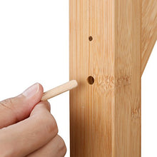 Carica l&#39;immagine nel visualizzatore di Gallery, Appendiabiti di Bambo Tipo Albero con 8 Ganci in 4 Livelli Bamboo