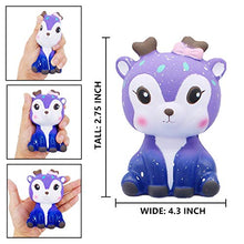 Carica l&#39;immagine nel visualizzatore di Gallery, Yetech 4 Pezzi Squishy Galaxy Kawaii Cervo Unicorno Tooth Panda Squishies... - Ilgrandebazar