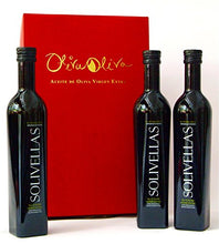 Carica l&#39;immagine nel visualizzatore di Gallery, 3 x Solivellas arbequina 500ml Gift Box - Olio Extra Vergine