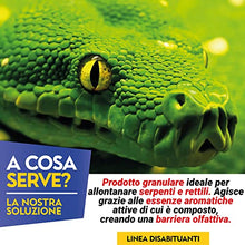 Carica l&#39;immagine nel visualizzatore di Gallery, Albagarden - Disabituante Repellente Barriera Per Serpenti Dissuasore Naturale Per Allontanare Vipere Bisce Rettili Talpe - Effetto Scaccia Animali Senza Veleno e Ultrasuoni - Granulare x 1 Lt