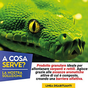 Albagarden - Disabituante Repellente Barriera Per Serpenti Dissuasore Naturale Per Allontanare Vipere Bisce Rettili Talpe - Effetto Scaccia Animali Senza Veleno e Ultrasuoni - Granulare x 1 Lt