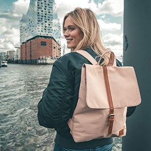 Zaino Rosa/Marrone Donna - JOHNNY URBAN"Mia" da PET Riciclato Rosa / Marrone