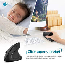 Carica l&#39;immagine nel visualizzatore di Gallery, LOETAD ANKER Mouse Verticale Wireless Ergonomico Silenzioso modalità Standby...