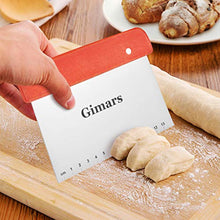 Carica l'immagine nel visualizzatore di Gallery, Gimars Raschietto Tagliapasta Spatola Professionale da Pizza Manico Legno