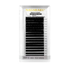 Carica l'immagine nel visualizzatore di Gallery, NAGARAKU Extension Ciglia Individuali Lavorato al Laser Che Dura di Più Attaccamento Più Veloce Ciglia finte Morbido e Flessibile Forniture per Extension Ciglia Professionali（012 C 8mm） 8mm 0.12 C curl