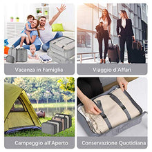 Carica l'immagine nel visualizzatore di Gallery, CISHANJIA Organizer Valigie Set di 8 Cubo Viaggio Cubi Imballaggio con...