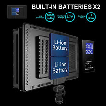 Carica l&#39;immagine nel visualizzatore di Gallery, Neewer RALENO Luce 192 LED Ultra Sottile con LCD Display, Batteria a Litio...