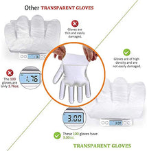 Carica l&#39;immagine nel visualizzatore di Gallery, 100 Pezzi Guanti in Plastica PE Monouso usa e getta