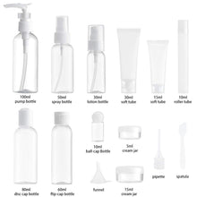 Carica l&#39;immagine nel visualizzatore di Gallery, MYLL 14 Pezz Bottigliette da Viaggio Set per Aereo (Max.100ml), Bianca - Ilgrandebazar