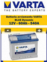 Carica l&#39;immagine nel visualizzatore di Gallery, Varta 5604080543132 D24 Blue Dynamic Batteria Auto 12V 60Ah 540A